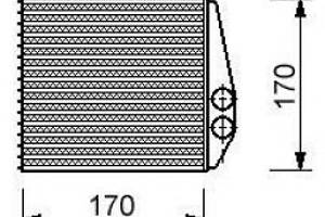 Радиатор отопления OPEL COMBO / OPEL CORSA C (X01) 1994-2012 г.