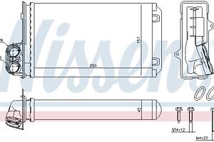 Радиатор отопления PEUGEOT 406 (8B) / PEUGEOT 405 (4B) 1987-2005 г.