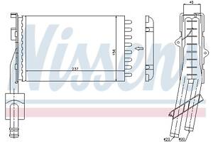 Радиатор отопления RENAULT 21 (B48_) 1986-1997 г.