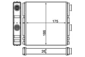 Радиатор отопления RENAULT LAGUNA (DT0/1) 2007-2015 г.