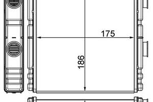 Радиатор отопления RENAULT LAGUNA (DT0/1) 2007-2015 г.