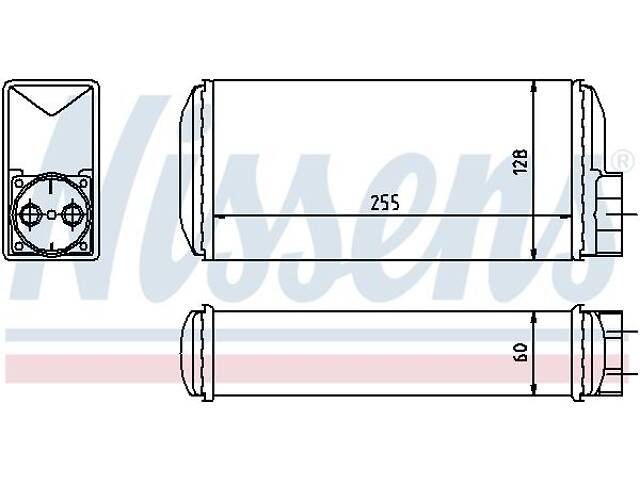 Радиатор отопления VW CADDY (9U7) / SKODA FAVORIT (787) 1988-2002 г.