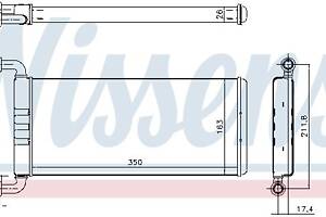 Радиатор отопления VW CRAFTER 30-35 (2E_) / VW CRAFTER 30-50 (2E_) 2006-2018 г.