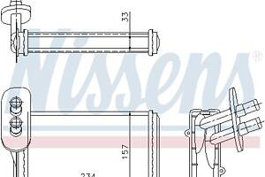 Радиатор отопления VW GOLF (1H1) / VW POLO (6N1) / AUDI A3 (8L1) 1980-2010 г.