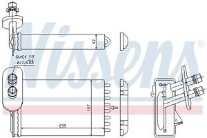 Радиатор отопления VW GOLF (1J1) / AUDI TT (8N9) / VW BORA (1J2) 1996-2013 г.