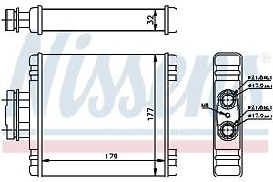 Радиатор отопления VW POLO (6R) / VW FOX (5Z1) / SEAT IBIZA (6J1) 1999-2022 г.