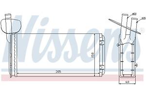 Радиатор отопления VW TRANSPORTER T4 (70E, 70L 1990-2004 г.