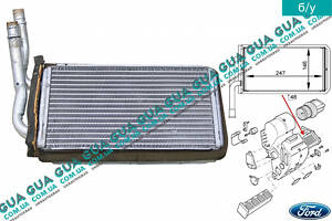 Радиатор печки ( отопителя ) 6C1118B539AA Ford / ФОРД TRANSIT 2006- / ТРАНЗИТ 06-