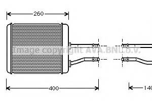 Радиатор печки для моделей: ALFA ROMEO (GTV, SPIDER,156,156)