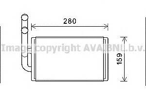 Радиатор печки  для моделей: CHEVROLET (CAPTIVA),  OPEL (ANTARA)