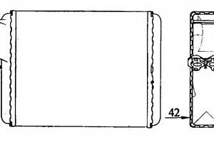 Радиатор печки для моделей: CITROËN (C15, VISA,VISA)