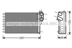 Радиатор печки  для моделей: CITROËN (C3, C3,C2,C2), PEUGEOT (1007)