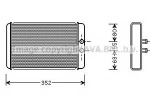 Радиатор печки  для моделей: CITROËN (JUMPER, JUMPER,JUMPER,JUMPER,JUMPER,JUMPER), FIAT (DUCATO,DUCATO,DUCATO), PEUGEOT 