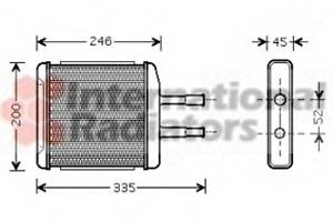 Радиатор печки для моделей: DAEWOO (MAGNUS)