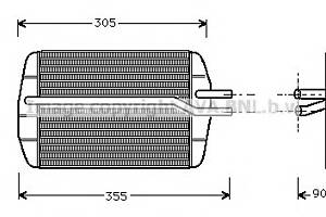 Радиатор печки для моделей: FORD (FIESTA, FIESTA,KA,PUMA,FIESTA,STREET,KA), MAZDA (121)