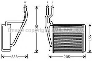 Радиатор печки для моделей: FORD (FIESTA, FUSION,FIESTA)