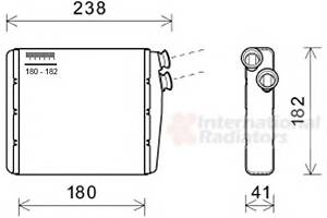 Радиатор печки  для моделей: LAND ROVER (FREELANDER),  VOLVO (S80,V70,XC70)