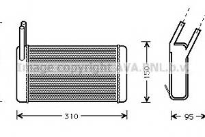 Радиатор печки для моделей: LAND ROVER (RANGE-ROVER, DISCOVERY,DISCOVERY)