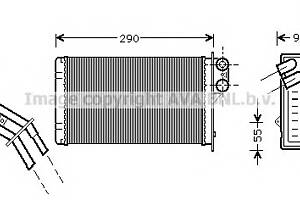 Радиатор печки для моделей: RENAULT (MEGANE, SCENIC)