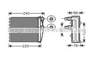 Радиатор печки для моделей: RENAULT (TRAFIC, TRAFIC,TRAFIC)