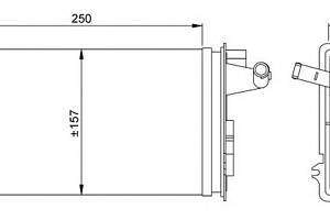 Радиатор печки для моделей: ALFA ROMEO (145, 155,146,SPIDER), FIAT (TEMPRA,TEMPRA,TIPO,COUPE), LANCIA (DEDRA,DELTA,DEDR