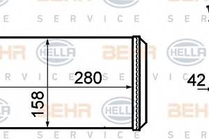Радиатор печки для моделей: ALFA ROMEO (166), LANCIA (KAPPA,KAPPA,KAPPA)