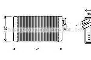 Радиатор печки для моделей: AUDI (100, 100,100,100,100,100,100,200,200,A6,V8,200,A6)