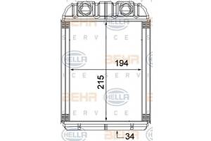 Радиатор печки для моделей: AUDI (Q7), PORSCHE (CAYENNE), VOLKSWAGEN (TOUAREG,AMAROK)