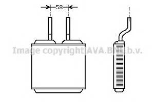 Радиатор печки  для моделей: CHEVROLET (CORSA, CORSA,CORSA), OPEL (COMBO,CORSA,TIGRA,FRONTERA,CORSA,CORSA), VAUXHALL (CO