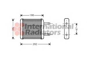Радиатор печки для моделей: CHEVROLET (MATIZ, SPARK), DAEWOO (MATIZ)