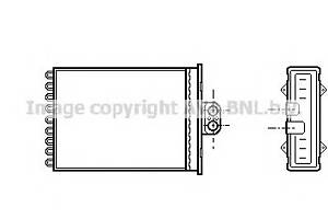 Радиатор печки  для моделей: CHEVROLET (VECTRA),  OPEL (VECTRA,VECTRA,VECTRA), SAAB (9-5,9-5), VAUXHALL (VECTRA,VECTRA,V