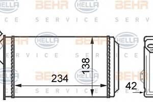 Радиатор печки  для моделей: CITROËN (AX),  PEUGEOT (106)