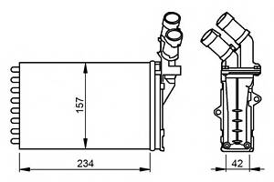 Радиатор печки для моделей: CITROËN (BERLINGO, BERLINGO), PEUGEOT (306,306,306,306,306)