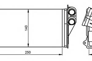 Радиатор печки для моделей: CITROËN (C3, C3,C2,C3,C3,C2), PEUGEOT (1007)