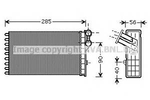 Радиатор печки для моделей: CITROËN (C4, C4,C4), PEUGEOT (307,307,307,307)