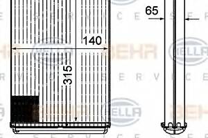 Радиатор печки для моделей: CITROËN (C6, C5,C5), PEUGEOT (407,407,407)