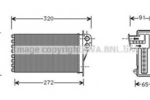 Радиатор печки для моделей: CITROËN (XSARA), PEUGEOT (206,206,206,206,206)