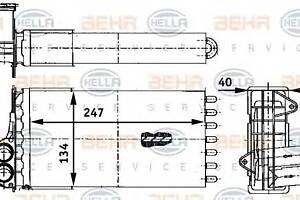 Радиатор печки для моделей: CITROËN (XSARA), PEUGEOT (206,206,206,206)