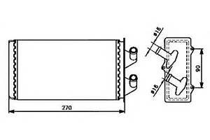 Радиатор печки для моделей: FIAT (CINQUECENTO)