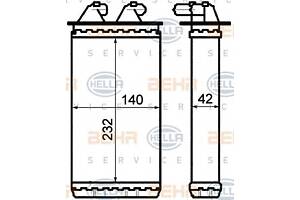 Радиатор печки для моделей: FIAT (CINQUECENTO)