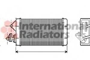 Радиатор печки для моделей: FIAT (FIORINO, UNO,FIORINO)