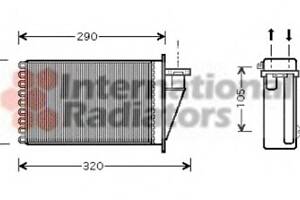 Радиатор печки для моделей: FIAT (MAREA, MAREA,MULTIPLA)