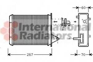 Радиатор печки для моделей: FIAT (PALIO, PALIO,STRADA)