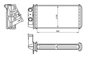 Радиатор печки для моделей: FIAT (PALIO, PALIO)