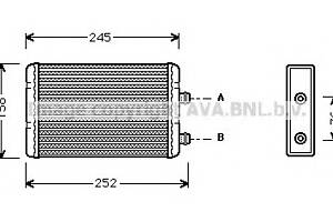 Радиатор печки для моделей: FIAT (PUNTO, DOBLO,DOBLO,PUNTO,IDEA), LANCIA (YPSILON,MUSA)