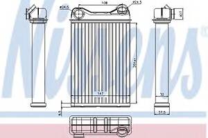 Радиатор печки  для моделей: FIAT (PUNTO, PUNTO), ZASTAVA (10)