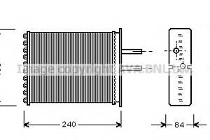 Радіатор печі для моделей: FIAT (PUNTO, PUNTO, BARCHETTA, PUNTO)