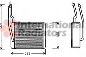 Радиатор печки для моделей: FORD (FOCUS, FOCUS,FOCUS,TOURNEO,TRANSIT)