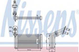 Радиатор печки для моделей: FORD (GALAXY), SEAT (ALHAMBRA), VOLKSWAGEN (SHARAN)