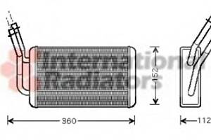 Радиатор печки  для моделей: FORD (TRANSIT, TRANSIT,TRANSIT)